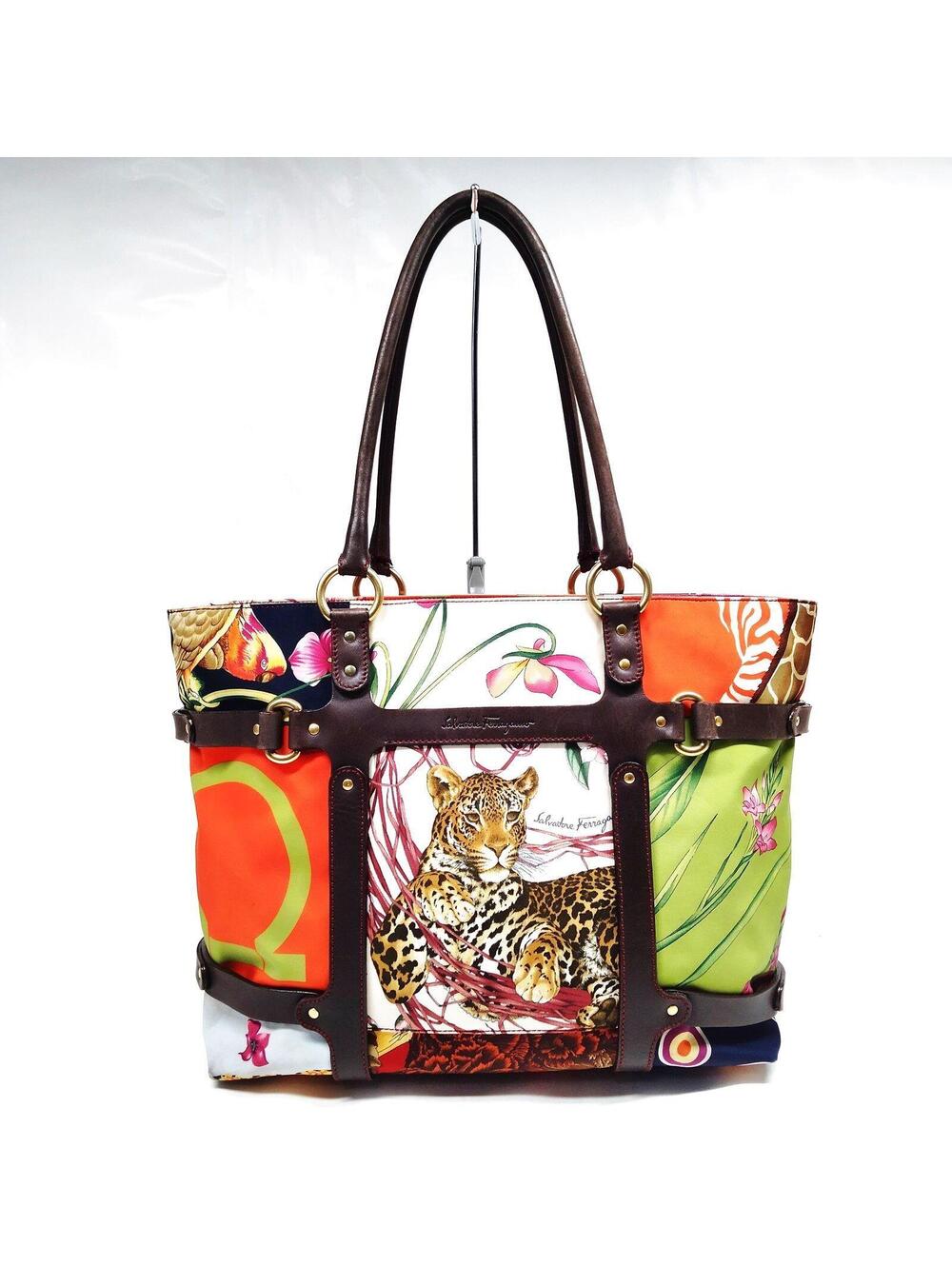 Ferragamo Hand Bag Multi Color Nylon 4053828